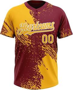 Camiseta de softbol sublimada personalizada de primera calidad para hombres Proveedor OEM Jersey transpirable ligero mundial para equipos deportivos - Product Image 3