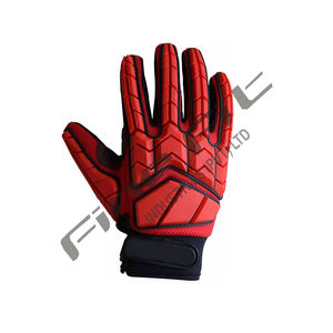 Protective TPR Impact Resistant Work <b>Gloves</b> with Leather Palm Cut Resistant Heavy Duty Oilfield Construction Safety - Product Image 5