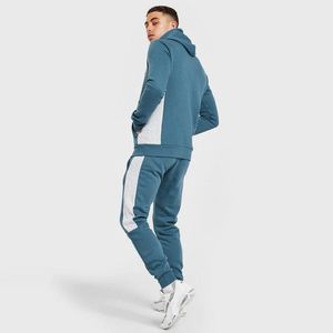 Survêtements de jogging pour hommes, tendance, à capuche, coupe ajustée, solides, antibactériens, respirants, en polaire polyester/coton, designs personnalisés pour - Product Image 5