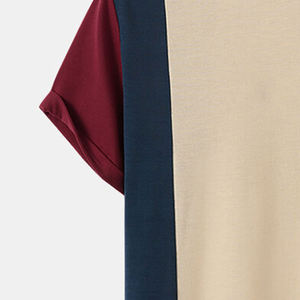 Camiseta de hombre con diseño de color personalizado con logotipo OEM, camisetas de fabricación profesional para hombre, camisetas en stock - Product Image 2