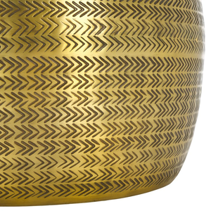 Taburete Lateral Nórdico de Aluminio con Acabado de Latón Vintage, Consola Duradera con Incrustaciones de Hueso para Sala de Estar o Dormitorio, Suministro Directo de Fábrica - Product Image 3