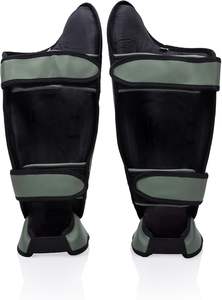 Protège-tibias en cuir PU de haute qualité pour MMA, Muay Thai et Kickboxing - Product Image 3