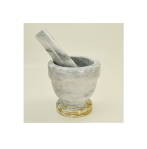 Mortero y Maja de mármol de granito natural de alta calidad, utensilios esenciales de cocina, juego de mortero y Maja - Product Image 4