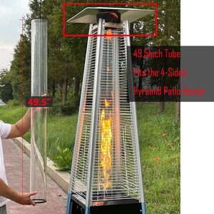 Calentador de Patio de 49,5 "de alto y 4" de diámetro, piezas de repuesto, <span class=keywords><strong>estufa</strong></span> de cohete, calentador exterior, tubo de vidrio de cuarzo - Product Image 2
