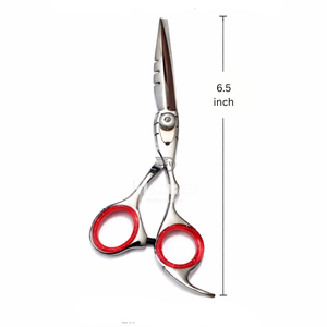 Ciseaux de coiffure professionnels de qualité salon 6,5 pouces en acier inoxydable, à dents personnalisées, manche moyen MANAN - Product Image 5