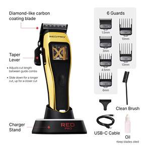 Cortadora de Pelo Inalámbrica para Hombre con Motor Vector de Alta Velocidad, Cuchilla con Recubrimiento de Diamante DLC, Batería Recargable USB-C para el Hogar - Product Image 4