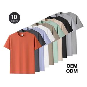 Wholesale <b>Polyester</b> <b>Tshirt</b> Manufacturer Factory Custom Logo Print DTG DTF Tee t Shirt Men T-shirt for Men - Product Image 5