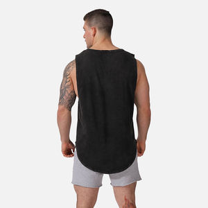 Camisetas sin Mangas de Color Sólido para Hombre, Nuevas de 2026, 100% Algodón, Chaleco Deportivo, Transpirable, Imprescindible para el Verano - Product Image 5