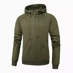 Ropa de calle de invierno 400GSM Sudadera con capucha y cremallera de algodón pesado Ajuste de gran tamaño personalizado Suministro al por mayor de fábrica OEM - Product Image 2