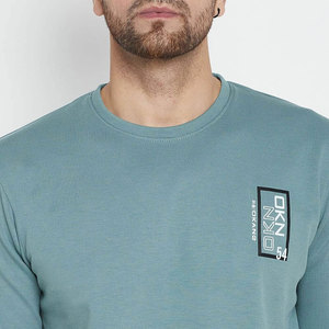 Conjunto Deportivo de Sudadera con Cuello Redondo Azul Claro para Hombre, Corte Regular, Estilo Casual para Otoño, con Bolsillos Laterales - Product Image 6
