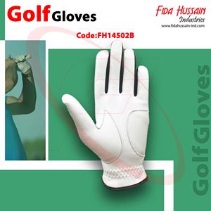 Custom Wholesale Premium Soft Leather Golf Gloves <b>Stretchy</b> Fabric and Comfortable Fitting Sports Gloves Golfhandschuhe - Product Image 4