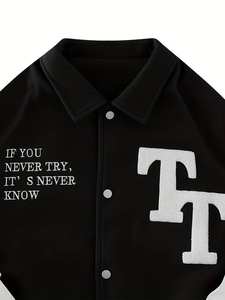 Haute qualité personnalisé Chenille patchs Vintage hiver surdimensionné collège Baseball Letterman Varsity veste pour hommes goutte grande taille - Product Image 3