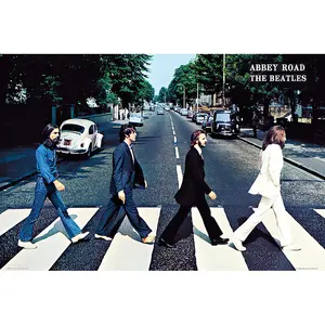 Póster de Abbey Road Beatles, Técnicas de Impresión Offset y Digital para Educación y Decoración del Hogar, Material de Vinilo y Lienzo - Product Image 1