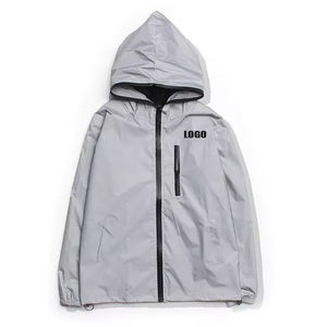 Reflector Windbreak Nylon <b>Jacket</b> <b>Men</b> Clothing Windbreaker <b>Jacket</b> Slim Fit Sports Outdoors <b>Long</b> Sleeve <b>Jacket</b> for <b>Men</b> - Product Image 1