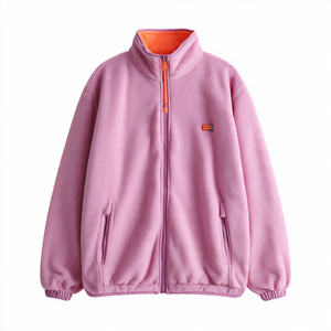 Chaqueta de Forro Polar 100% Poliéster para Mujer, Chaqueta de Invierno con Cuello Alto, Sudadera de Forro Polar de Moda Urbana para Mujer - Product Image 3