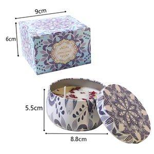 Nến thơm sáp đậu nành 2 tim, đóng hộp thiếc in hình, 7oz, bán sỉ, dùng trang trí nhà cửa, quà tặng Ngày của Mẹ, tiệc cưới, sinh nhật - Product Image 2