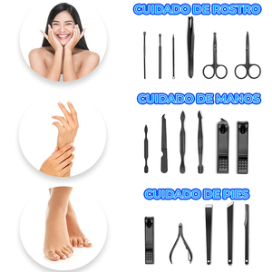 Kit Professionale 24-in-1 per Manicure e Pedicure, Set Ago per Acne, 16 Accessori, Logo Personalizzabile, Portatile, Fai-da-te, Acciaio Inossidabile, Scatola in Plastica - Product Image 3