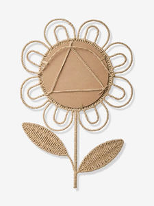 Recién llegado, espejo de pared de flores de algas marinas tejidas a mano, decoración colgante para habitación de niños, decoración del hogar para niños, decoración de pared, artículos de alta calidad - Product Image 2