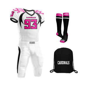 เสื้อฟุตบอลอเมริกันแขนสั้นสำหรับผู้ชายชุดรักบี้พิมพ์ลายผ้า100% โพลีเอสเตอร์ - Product Image 2