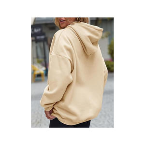 Ensembles surdimensionnés de jogging décontracté en coton de haute qualité avec logo personnalisé pour hommes ensemble de sweat à capuche uni avec cordon de serrage - Product Image 6