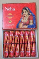 Cône de henné brun naturel Neha, lot de 12 pièces |   25 g chacun
