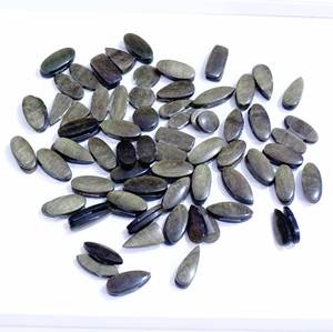 Wholesale Seller Golden <b>Obsidian</b> Pair Gemstone Cabochon with Natural Polished Mix Shaped Available for Sale Use <b>Jewelry</b> Making - Product Image 6
