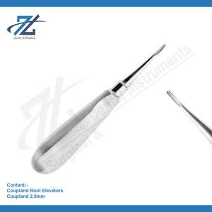 Coupland ลิฟต์สกัดราก2.5มม. ทำจากสเตนเลสลิฟต์ถอนฟันผู้ผลิตปากีสถาน - Product Image 2