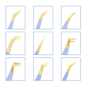 Herramientas de maquillaje Abrazadera Extensiones de pestañas Pinzas con capturas cosméticas duraderas de alta calidad Productos químicos de joyería - Product Image 4