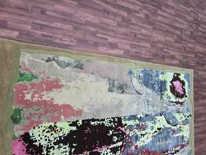 Ensemble de tapis et tapis traditionnels orientaux en laine tuftée faits à la main Catherine 100% laine taille de chambre personnalisable disponible - Product Image 3