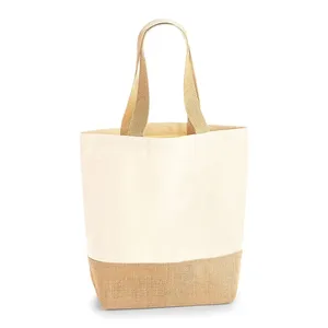 Sacs fourre-tout promotionnels durables en toile de jute pour le merchandising - Product Image 2