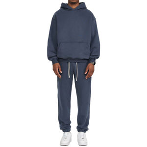 Sudadera con Capucha de Invierno para Hombre, Forro Grueso, Personalizada, 350 g/m², Tejido de Punto, Algodón de Alta Calidad, Estilo Holgado, Tallas Grandes - Product Image 3