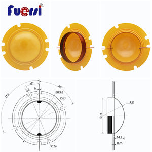 Bobina de voz de tweeter de cúpula de resina de diafragma fenólico de 80 vatios de diámetro interior de 51,4mm para piezas de unidad de controlador de compresión de altavoz de bocina - Product Image 5