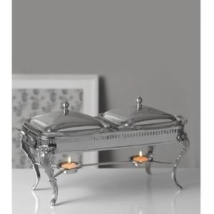 Customized Silver Steel Buffet Chafing <b>Dish</b> <b>Stand</b> Royal Wedding Dining Buffet Food Warmer Hot Serving Chafing <b>Dish</b> - Product Image 4