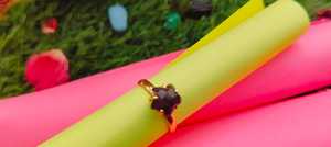 แหวนทองชุบ 18K แบบคลาสสิกสำหรับทุกเพศ ประดับพลอยอเมทิสต์ธรรมชาติทรงดาว ตัวเรือนโลหะผสมแบบหนามเตย เหมาะสำหรับงานแต่งงาน งานหมั้น และวันครบรอบ - Product Image 2