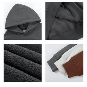 Sweat-shirts à capuche pour homme en molleton 100% coton, coupe droite, épaules tombantes, logo personnalisé, vente chaude, haute qualité - Product Image 6