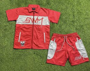 Conjunto Deportivo MOUNTNEVE Personalizado de Poliéster/Algodón, Corte Ajustado, Ligero, para Otoño, Camiseta Cortavientos y Pantalones Cortos Cortavientos para Hombre - Product Image 4