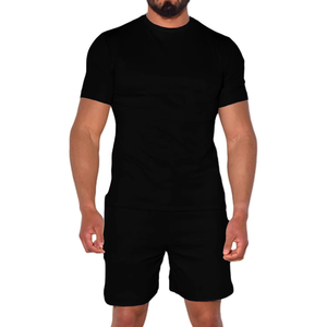 Respirant automne tenue décontracté Logo personnalisé hommes ensemble nouveautés sport mode deux pièces Sublimation Shorts ensembles - Product Image 4