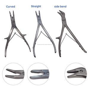 Rongeur orthopédique à double action, droit et courbé, en acier inoxydable chirurgical, instrument chirurgical de précision mondiale WPS-DA-12 - Product Image 1