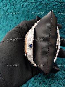 Mouvement mécanique automatique de luxe en acier inoxydable Matériel Hip Hop Iced Out VVS Moissanite Diamond Watch Pass Diamond Tester - Product Image 4