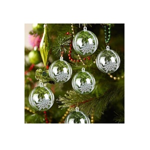 Boule suspendue en métal et verre, décoration de noël, meilleure vente, cadeaux de noël, pendentifs - Product Image 1
