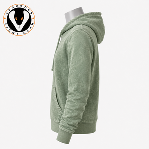 Sweat à capuche délavé pour femme, aspect vintage, matière douce, coupe décontractée, streetwear quotidien, écologique, logo frontal - Product Image 4