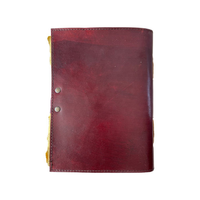 Carnet en cuir gaufré souple à spirale, avec aglets, motifs fleurs et animaux, fait main, reliure à feuilles coupées, pour croquis et dessins, pages vierges