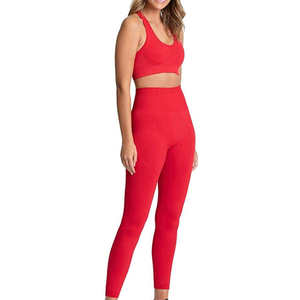 Ropa Deportiva de Moda para Mujer, Conjunto de Yoga, Pantalones de Cintura Media Alta, Elásticos, de Spandex/Nailon, Colores Personalizados, Servicio OEM, Hecho en Pakistán, Precio Razonable - Product Image 1