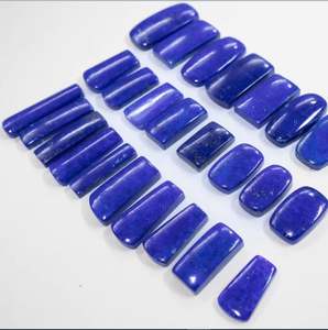 Cabujón de lapislázuli pulido de alta calidad, forma de mezcla de piedras preciosas naturales sueltas para joyería hecha a mano, precio bajo del proveedor de India - Product Image 1
