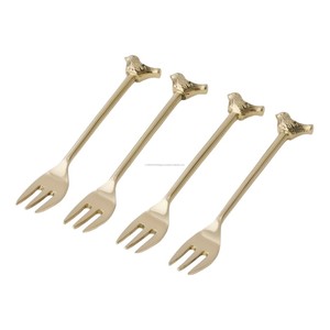 Ensemble de couverts à salade plaqué or rose nouvelle boîte cadeau emballage couverts pour manger et servir - Product Image 2