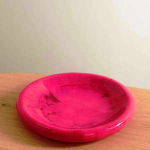 Bol et plat de service en résine polie écologique, best-seller, passe au lave-vaisselle, pour les fêtes, fabriqué en Inde - Product Image 6