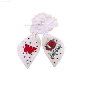 Personalizado indio bordado a mano semilla con cuentas Scrunchies accesorio único para el cabello con diseño de cuentas pinzas para el cabello - Product Image 4