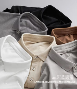 Chemise d'été pour homme, nouvelle collection, style business, col à revers, manches courtes, 100% coton, brodée, écologique, séchage rapide, coupe classique - Product Image 6