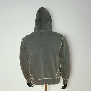 Sweat-shirts vintage surdimensionnés en coton lourd 500 g/m², coupés et cousus, délavés à la pierre, effet délavé au soleil, style boxy, délavés, fabriqués par un fabricant OEM personnalisé - Product Image 6