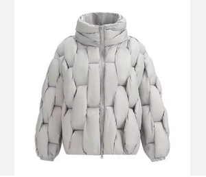 CONMR Fashion Veste d'<span class=keywords><strong>hiver</strong></span> pour hommes Manteau bouffant à motif tissé élégant avec isolation thermique pour le temps froid et les tenues urbaines - Product Image 6